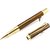 p-61 Giftvenue Dikawen 8010 Golden Fringe Pattern Roller Ball Pen  (Blue)