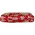 TARUSA Vermillion Red Silk Floral Clutch For Women