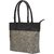 TARUSA Silver Faux Leather Solid Tote Bag For Women
