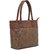 TARUSA Copper Faux Leather Solid Tote Bag For Women