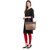 TARUSA Copper Faux Leather Solid Tote Bag For Women