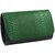 TARUSA Green Faux Leather Snake Work Sling Bag For Women