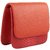 TARUSA Orange  Faux Leather Snake Work Sling Bag For Women