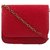 TARUSA Red Faux Leather Snake Work Sling Bag For Women