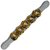 Ekam Musical glass fiber Brass jingles (5) five line Jhika/khartal