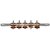Ekam Musical glass fiber Brass jingles (5) five line Jhika/khartal