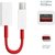 techdeal High-Speed USB 3.1 Type-C Male to USB-3.0 Female OTG (Red) USB C Type Cable