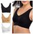 Air Bra/ TShirt Bra Non Padded for Girls and Women Combo of 3 Black, Beige, White (Free Size upto 36)