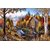 Avikalp Exclusive AZOHP2178 Beautiful landscape art nature trees river mill deer Full HD Poster Latest Best New 3D Look Beautiful