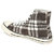 Playboy Men Brown Check Canvas Shoes