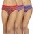 MINHA Blue-Purple-Red Cotton Panty Pack of 3