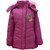 Come In Kids Girls Full Sleeve Winterwear Hooded Full Zipper and Button Closure Solid Black Quilted Jacket