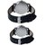 Black Dial Men's  Women's Couple Combo Watch