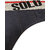 Solo Mens Sport Cotton Low Waist Stretch Ultra Soft Classic Brief Steel Grey Color.