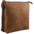 TARUSA Coffee Brown Faux Leather Sand Textures Slingbag For Women