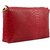 TARUSA Crimson Red Faux Leather Animal Print Textures Slingbag For Women