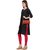 TARUSA Red Brocade Geometric Brocade Pattern Clutch For Women