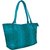 TARUSA Aquamarine Blue Faux Leather Animal Print Textures Tote Bag For Women