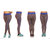 Minha yoga gym and active sports fitness Black Stribes Leggings jegging tights For WomenGirls