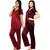 Purple,Mahroona and Choco night dress,Night Suits,night wear,Night Top