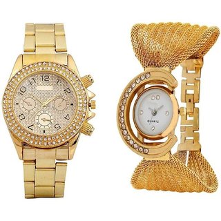 Golden Men  Women COMBO FASHION HUNT Analog Watch - For Boys, Men, Girls, Women, Couple