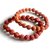 Yuvi Shoppe 5- Mukhi Rudraksha Bracelet Pair, Real Rudraksha Bracelet