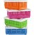 Jewel Plast set of 4 foldable multipurpose baskets (Blue, Green, Orange, Pink)
