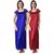 Combo Pack Long Satin Nigty Gown Maxy for women/Girls