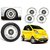 Premium Quality Car Full Wheel Covers Caps Silver Colour 12inches - Tata Nano - Set of 4pcs