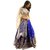 Dwarkesh fashion blue taffeta semistitched lehenga and unstitiched blouse with dupatta (nirva)