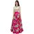 Dwarkesh fashion pink taffeta semistitched lehenga and unstitched blouse(arohi pink)
