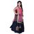 Dwarkesh fashion blue taffeta silk semistitched lehenga and unstitched blouse with dupatta (sparrow)