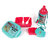 Jayco Jungle Safari Tiffin  Water Bottle set (Big, Pink)