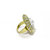 White Big Stone Oval Shape Ring