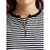 Women's Black and White Round Neck Sleeveless Striped Bodycon Dress