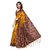 Fabwomen Mustard Tussar Silk Floral Saree With Blouse