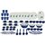 Sugam New 84pcs-Dinnerset-Blue Pack of 84 Dinner Set  (Plastic)