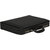 Charpe Black Leather Expandable Attache Brief Case Hard Sided with Combination Locks