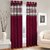 Beautiful Long Crush Patch Window And Door Curtains (Set of 2)- 4 X 7 feet