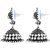 Asmitta Ethnic Silver Plated Jhumki Earrings For Women