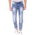 Kozzak Men's Casual Skinny Fit Stretchable Blue Jeans