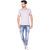 Kozzak Men's Casual Skinny Fit Stretchable Blue Jeans