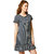Miss Chase Women's Navy,White A Line Dress.