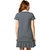 Miss Chase Women's Navy,White A Line Dress.