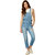 Miss Chase Women'S Light Blue Regular Denim Dungaree