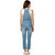 Miss Chase Women'S Light Blue Regular Denim Dungaree