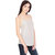YALINA PLUS Women's White  Strip shoulder Top