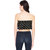 YALINA PLUS Women's Black Printed Tube Top