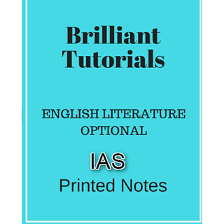 Buy Brilliant Tutorials IAS English Literature Optional Printed Notes ...