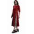 Janasya Women's Red Printed Cotton A-Line Kurti